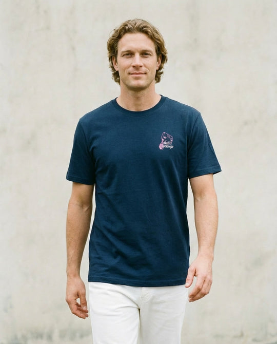 Camiseta Azul Mixed Feelings – LOLU Original 100% Algodón