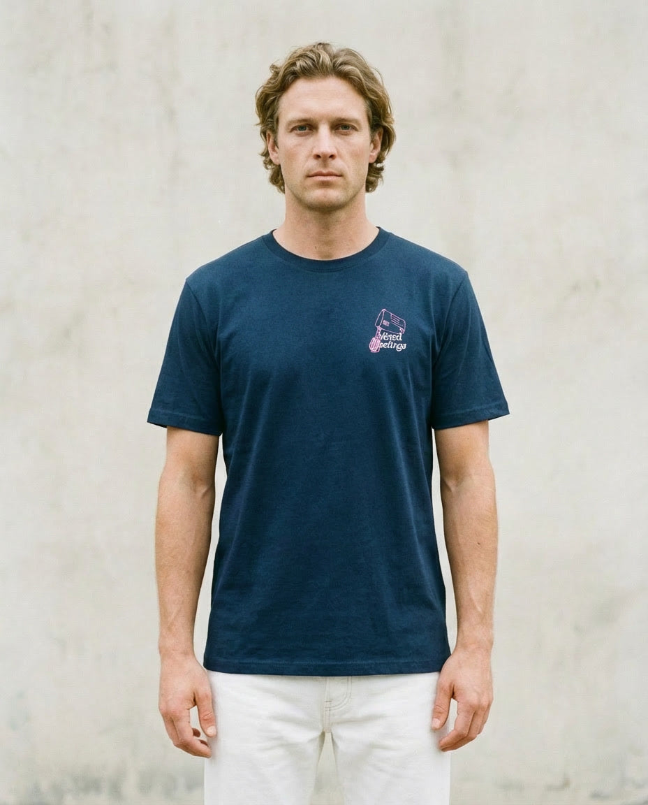 Camiseta Azul Mixed Feelings – LOLU Original 100% Algodón