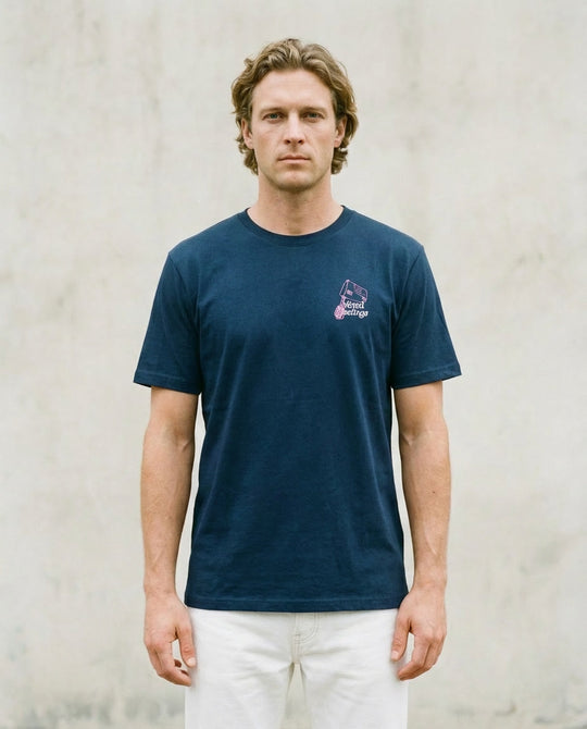 Camiseta Azul Mixed Feelings – LOLU Original 100% Algodón