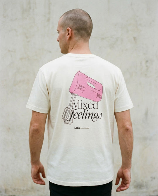 Camiseta Blanca Mixed Feelings – LOLU Original 100% Algodón