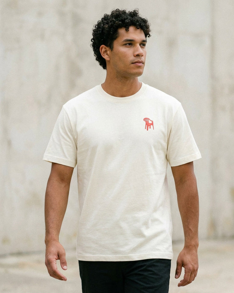 Camiseta Blanca Silla “Pusieron Salsa…” – LOLU Original 100% Algodón