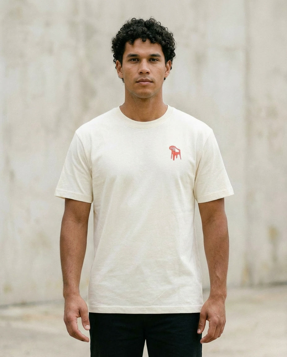 Camiseta Blanca Silla “Pusieron Salsa…” – LOLU Original 100% Algodón