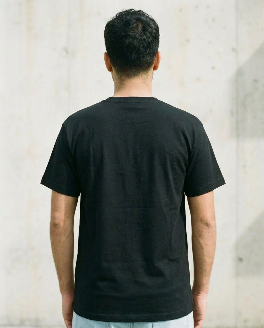 Camiseta Esencial Negra – LOLU 100% Algodón